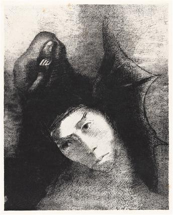 ODILON REDON Two lithographs from Tentation de Sainte-Antoine.